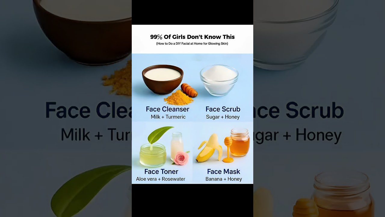 Keturi namų veido priežiūros receptai: pienas+kurkuma, cukrus+medus, alijošius+rosenvanduo, bananai+medus