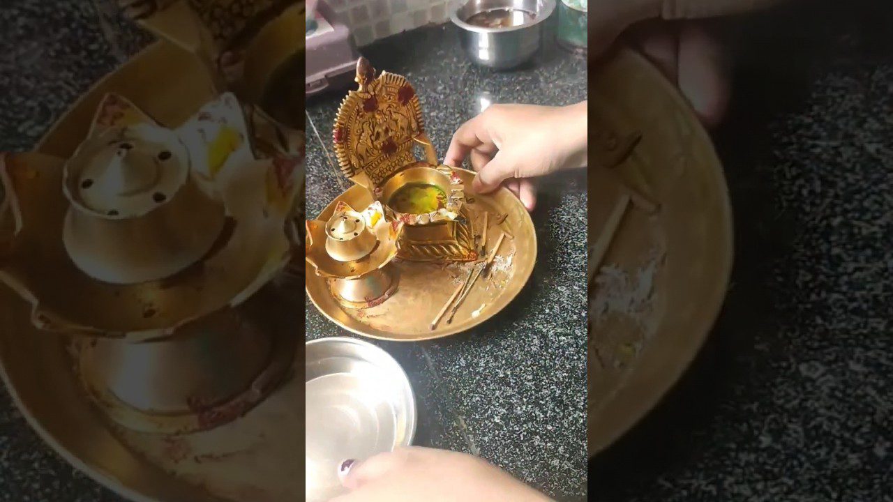 Pooja vilakku valymas✨ Pitambari arba Tamarind 🤷Ką pasirinkti? #namai #trumpi #trumpi #varis