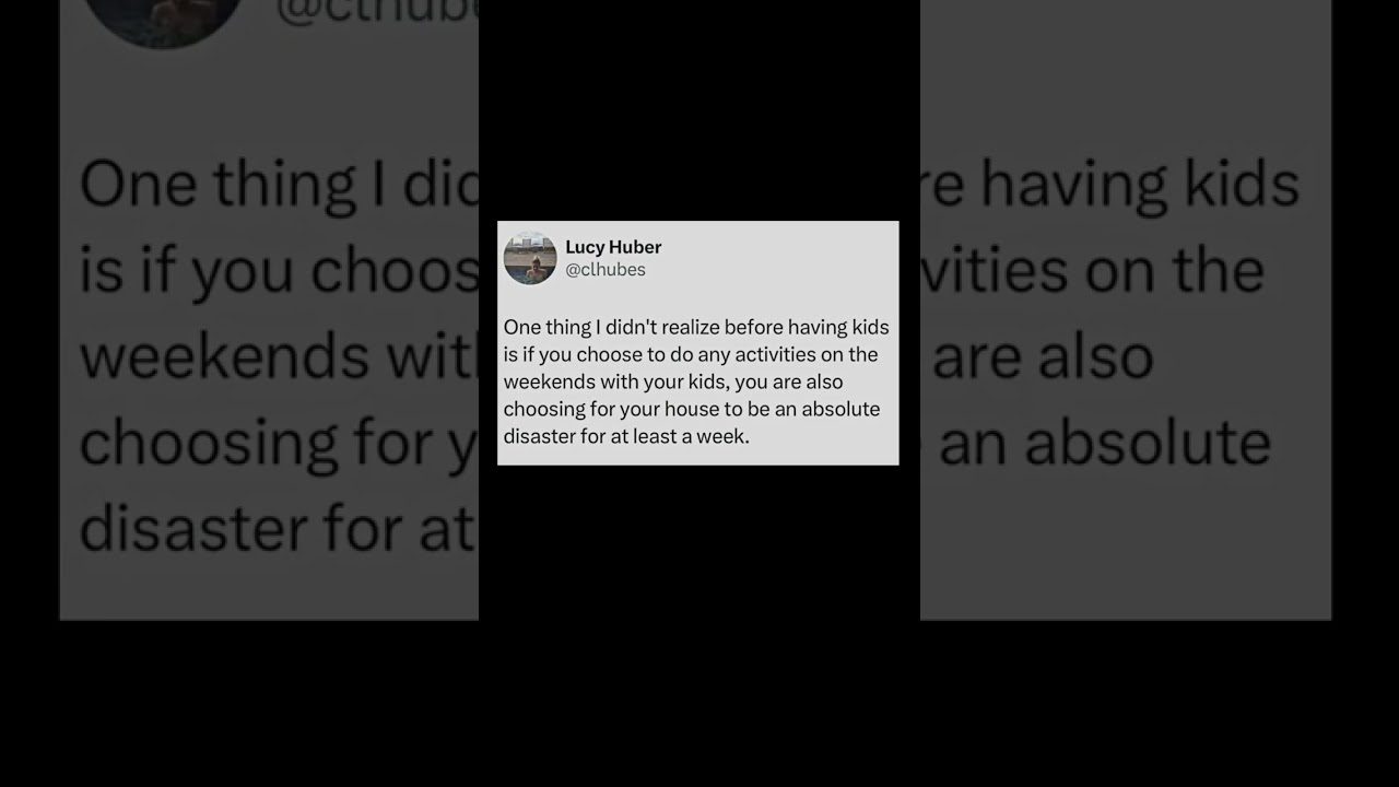 Tvitas: jei savaitgaliais veži vaikų veiklas, namai savaitę bus visiškas chaosas.