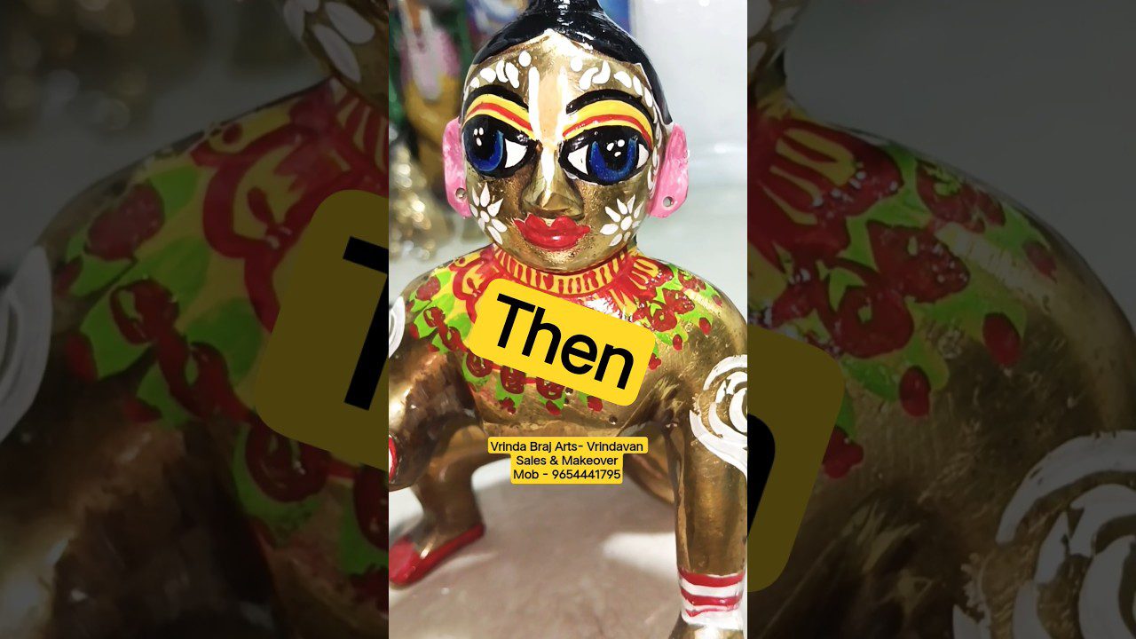 Laddu Gopal akių makiažas | Laddu Gopal makiažas | ‎⁨@vrindabrajarts1909⁩