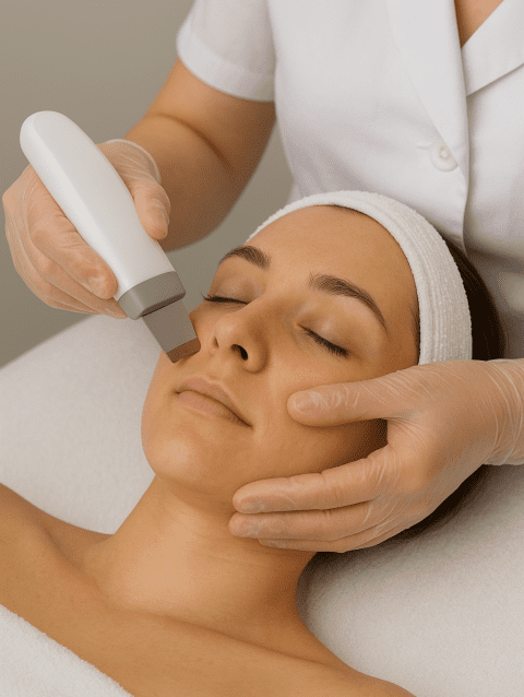 Ultragarsinis veido valymas Kaune studijoje